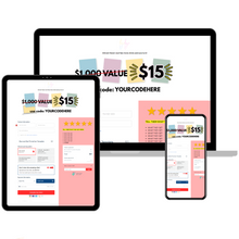 Checkout & Success Page - ThriveCart Template | Red & Blue