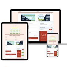 Template Pack Checkout Page - ThriveCart Template | Rustic Red
