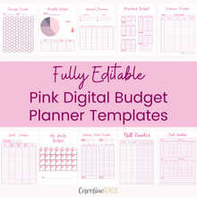 Budget Planner Bundle - Canva Templates | Bubblegum Pink
