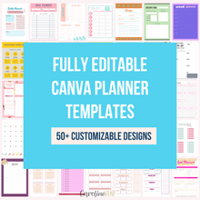 MEGA Planner Pages - Canva Templates | Soft Spring