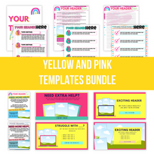 Canva Tempate Bundle | Sunny Pink