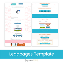 Video or Webinar Replay Sales Page - Leadpages Template | Summer Bright