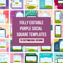 Promo Graphics or Social Media Squares - Canva Templates | Plum
