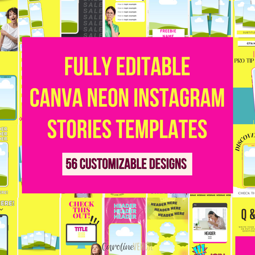 Instagram Story Bundle - Canva Templates | Neon