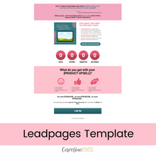 Customizable Tripwire Leadpages Template | Cotton Candy