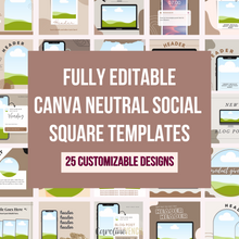 Social Media Squares to Promote Your Digitial Products Bundle - Canva Templates | Cocoa Couture
