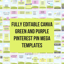 MEGA Planner Pages Bundle - Canva Templates | Lavender Lime