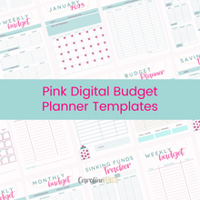 Budget Planner Bundle - Canva Templates | Cotton Candy Pink