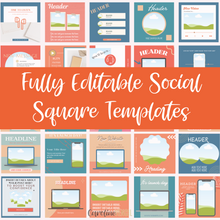 MEGA Promo Graphics or Social Media Squares Bundle - Canva Templates | Groovy Glam