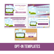Canva Tempate Bundle | Purple Blues