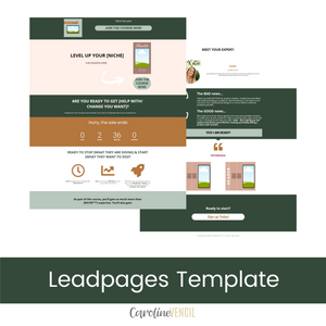 Customizable Sales Page - Leadpages Template | Pine