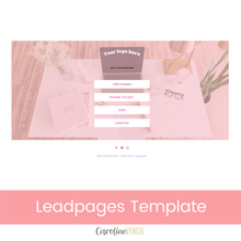Instagram Landing Page Mockup - Leadpages Template | Peach