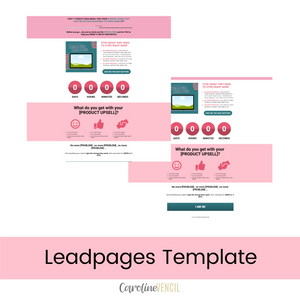 Customizable Sales Page - Leadpages Template | Millenial Pink