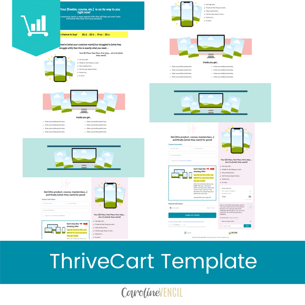 Tripwire Sales Page ThriveCart Template | Cobalt