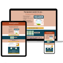 Customizable Sales Page - Leadpages Template | Harvest Hues