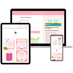 Checkout Page ThriveCart Template | Baby Pink
