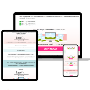 Sales Page ThriveCart Template | Passion Pink