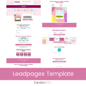 Customizable Sales Page - Leadpages Template | Mauve