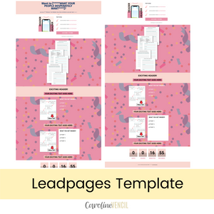 Customizable Sales Page - Leadpages Template | Fiesta