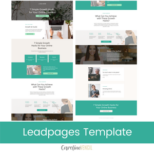 Customizable Sales Page - Leadpages Template | Clover