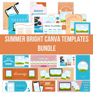 MEGA Canva Template Bundle | Summer Bright