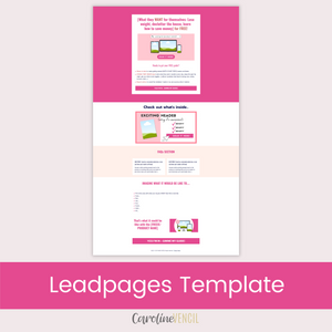 Lead Magnet or Freebie Page - Leadpages Template | Flamingo