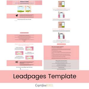 Customizable Sales Page - Leadpages Template | Salmon
