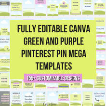MEGA Planner Pages Bundle - Canva Templates | Lavender Lime