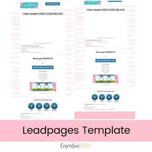 Customizable Sales Page - Leadpages Template | Strawberry