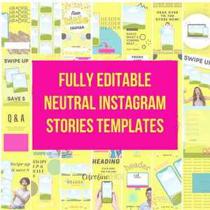 Instagram Story Bundle - Canva Templates | Neon