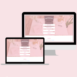 Social Media Linktree Page - Leadpages Template | Ballet Pink