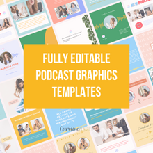 Podcast Promo Graphics for Social Media, Email & More - Canva Templates