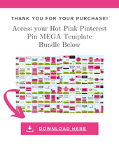MEGA Pinterest Pin Bundle - Canva Templates | Pink Passion