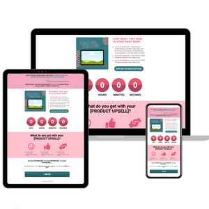 Customizable Tripwire Leadpages Template | Cotton Candy