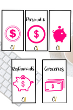 Pink Icon Printable Cash Envelopes {Set of 5}