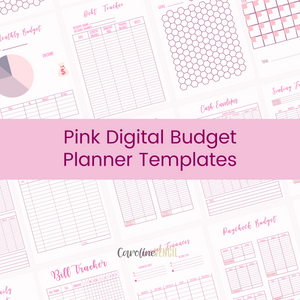 Budget Planner Bundle - Canva Templates | Bubblegum Pink