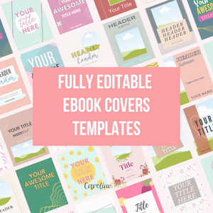 MEGA eBook Cover Designs Bundle - Canva Templates