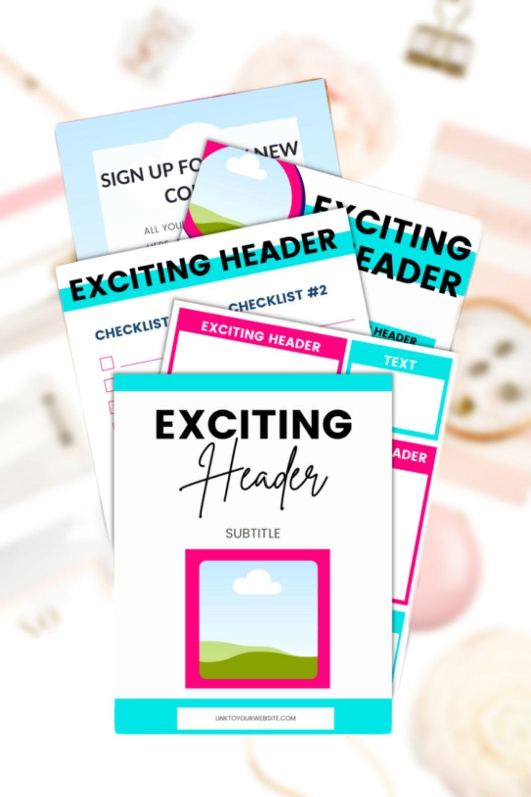 eBook Canva Template - 10 Pages | Bright 'n' Bold
