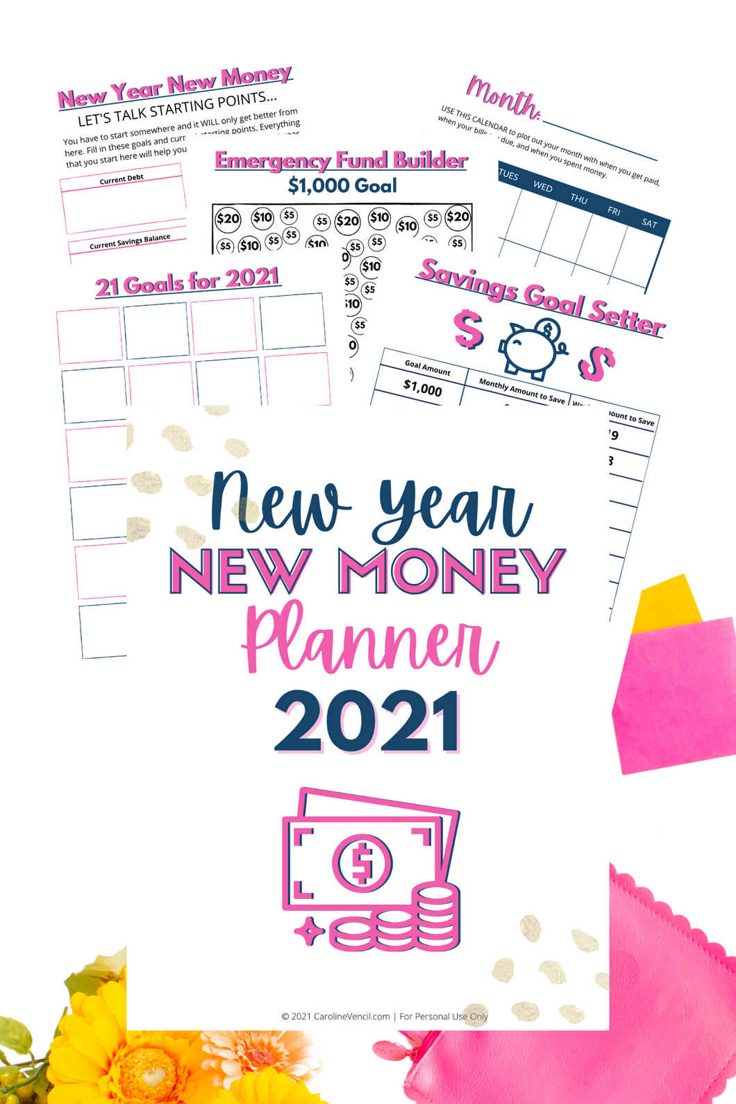 New Year New Money Planner {11 pages}