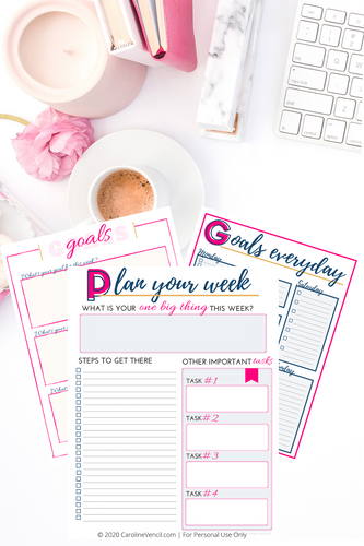Goal Setting Planner {3 pages}