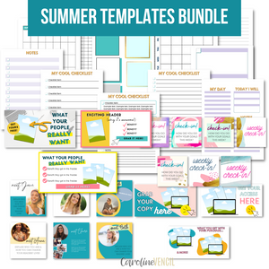 Ulitimate Blogger Templates Bundle - Canva Templates | Summer Lovin'