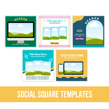 Complete Funnel Creation & Promotion Bundle - Canva Templates | Pink & Yellow