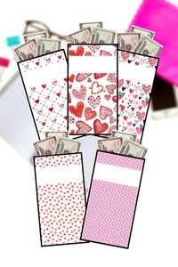 Valentine's Day Cash Envelopes {Set of 5}