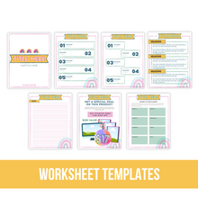 Complete Funnel Creation & Promotion Bundle - Canva Templates | Pink & Yellow